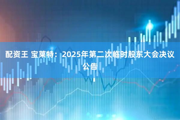 配资王 宝莱特：2025年第二次临时股东大会决议公告