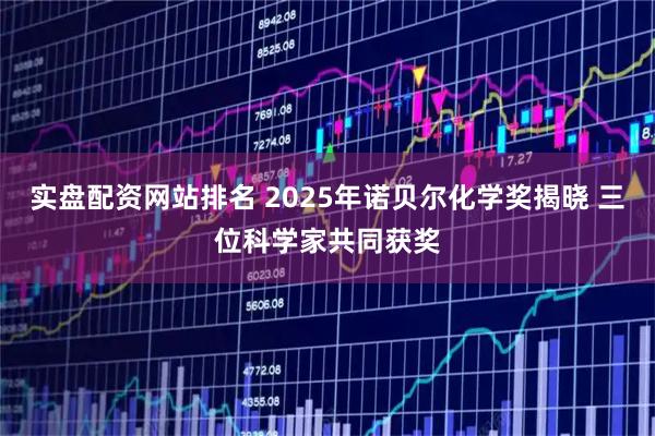 实盘配资网站排名 2025年诺贝尔化学奖揭晓 三位科学家共同获奖